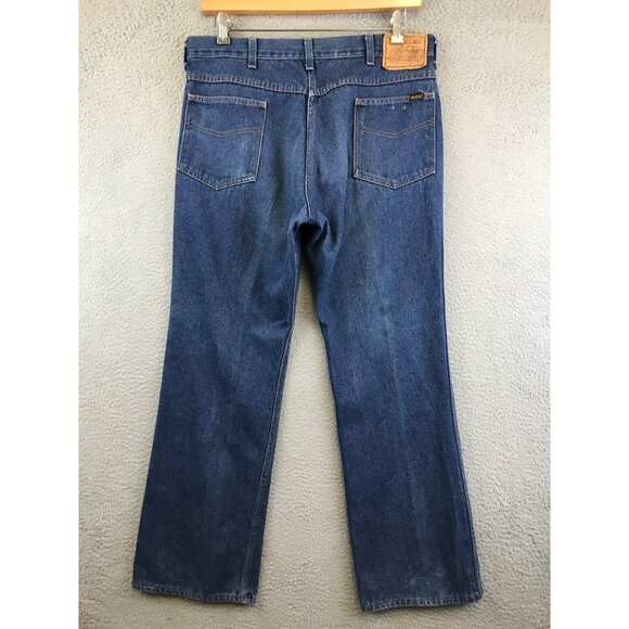 Vintage Sears Roebucks Genuine Denim Jeans Mens Size 38x32 Made in USA - Picture 1 of 8